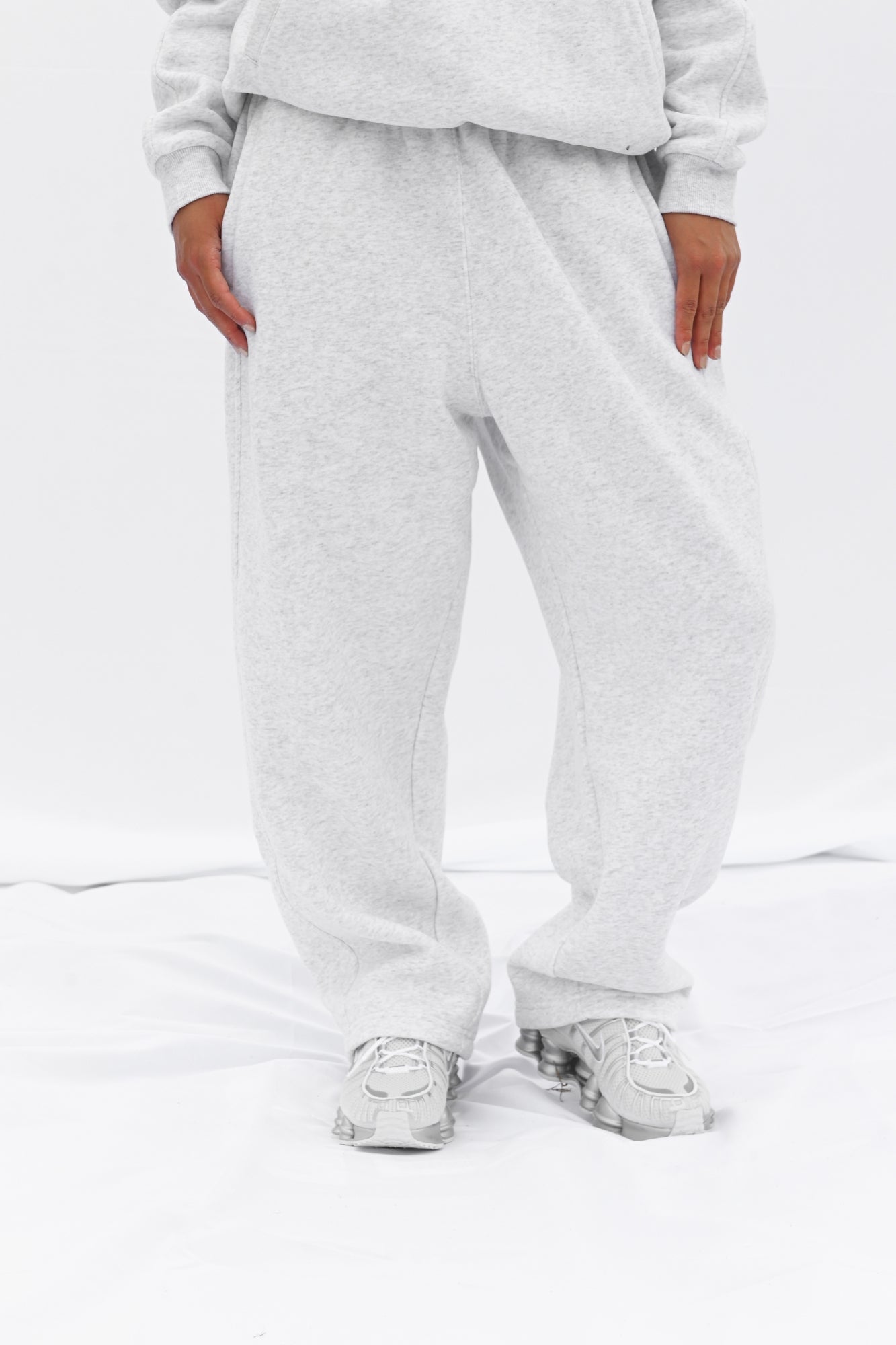 COZY STRAIGHT LEG SWEATS - GREY (PRE ORDER)