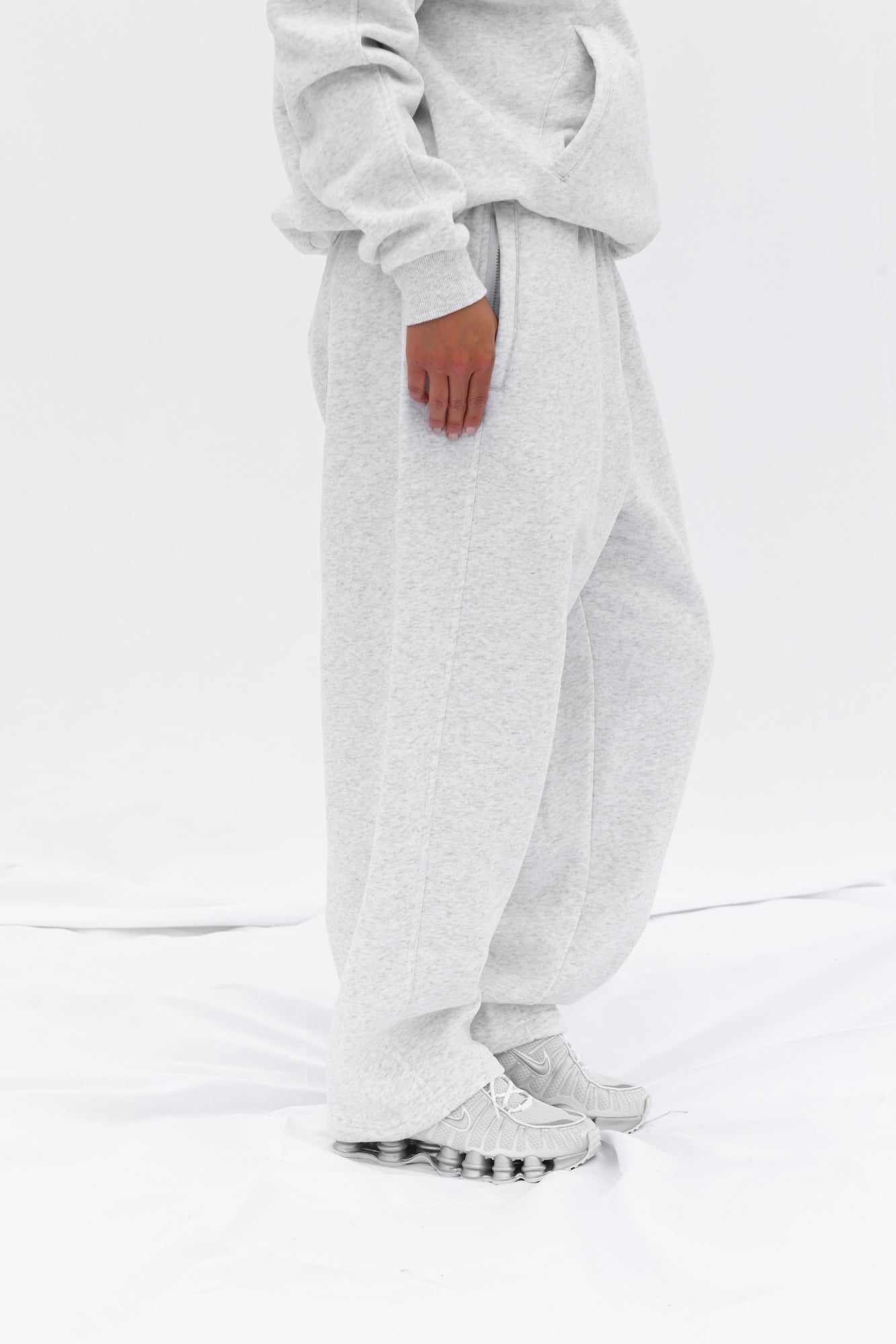 COZY STRAIGHT LEG SWEATS - GREY (PRE ORDER)
